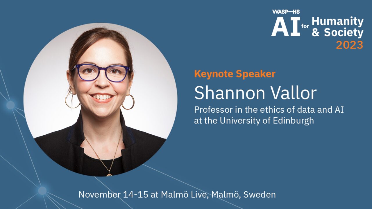 Shannon Vallor is Keynote Speaker at AI for Humanity and Society 2023 ...