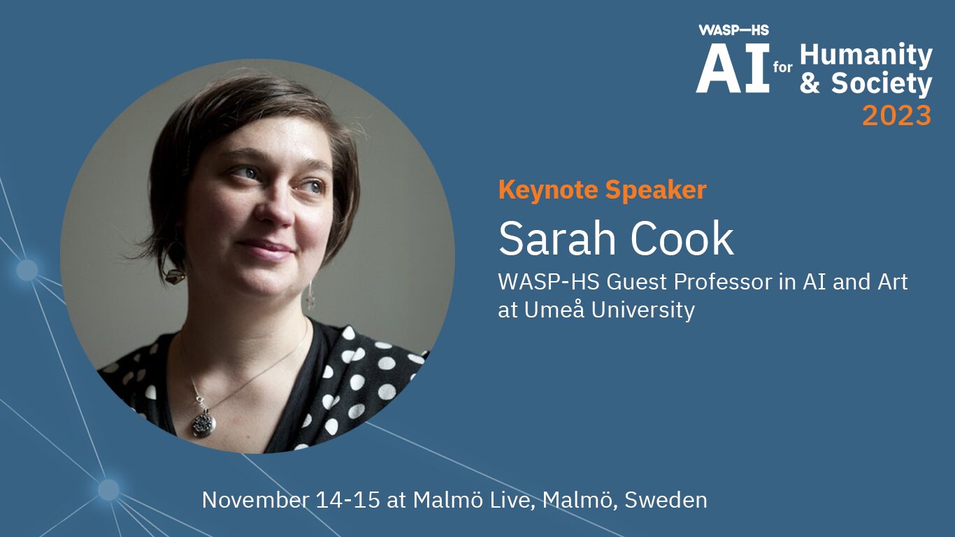 Sarah Cook is Keynote Speaker at AI for Humanity and Society 2023