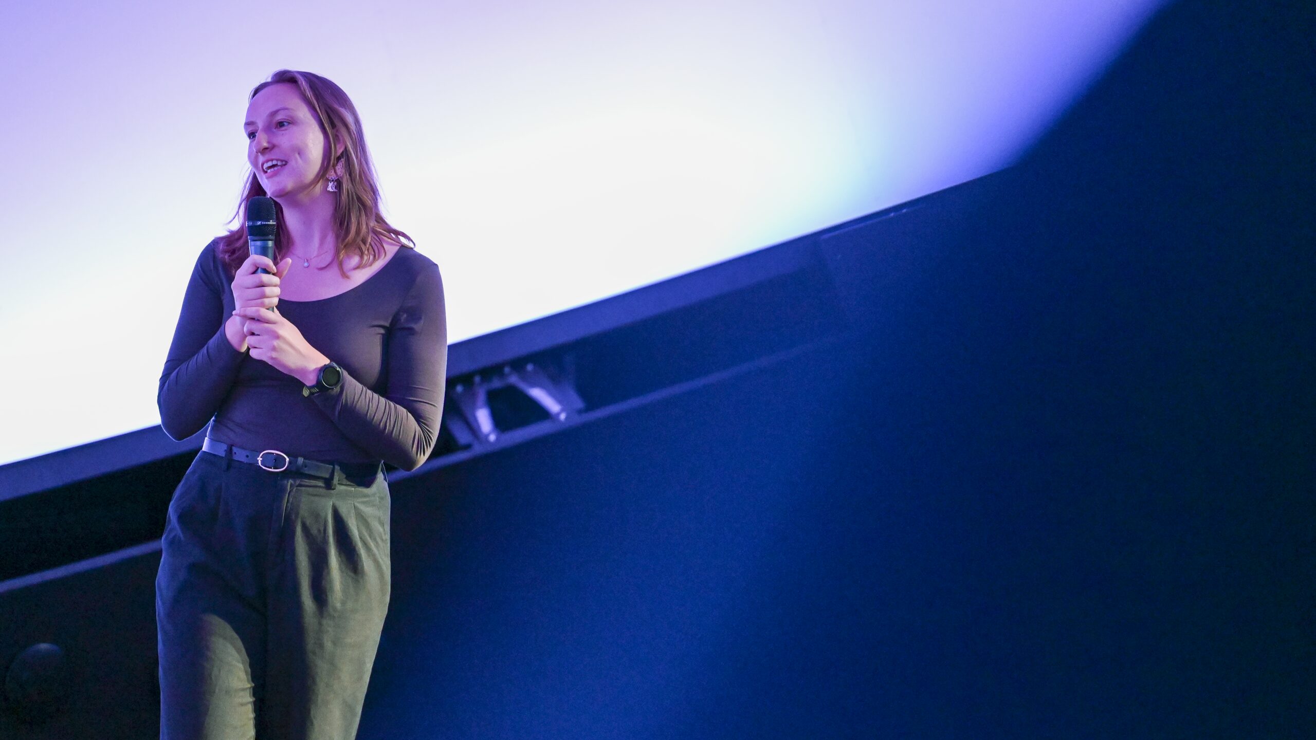 PhD student at the dome in Norrköping.